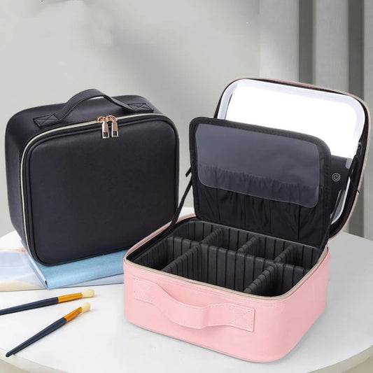 Organizador Portacosmetico Con espejo de LED