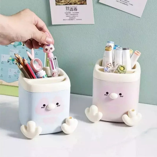 Organizador De Escritorio Porta Lapiceras Pinguino