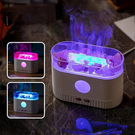 Humidificador Aromatizador Sal Himalaya Con Luz