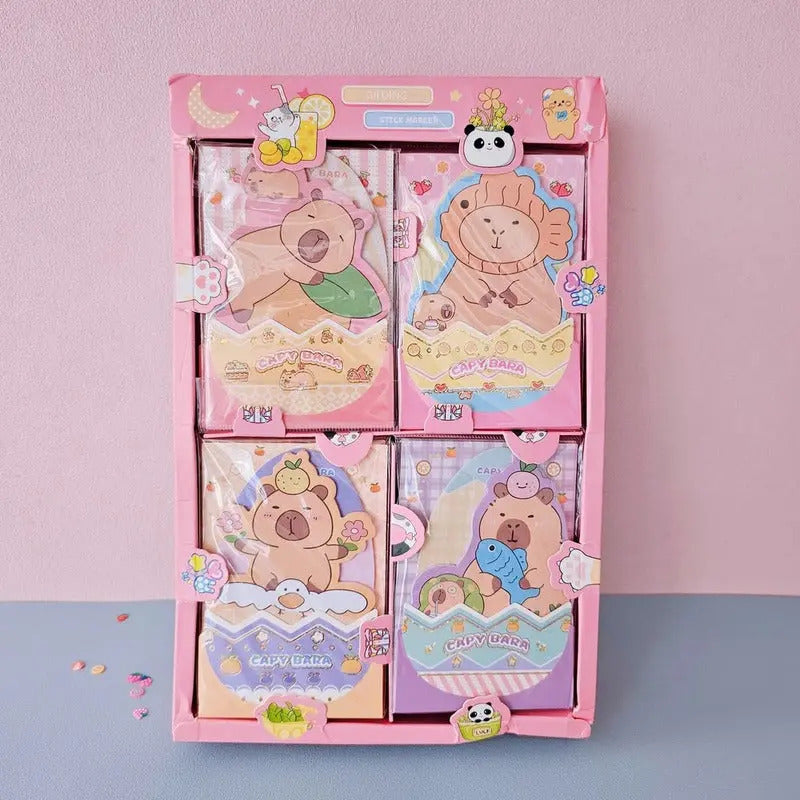 Mini Notas Adhesivas Capybara Surtido