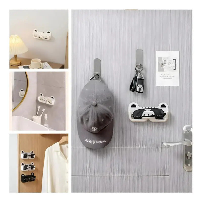 Organzador Soporte Con Auto Adhesivo Para Lentes Anteojos Negro