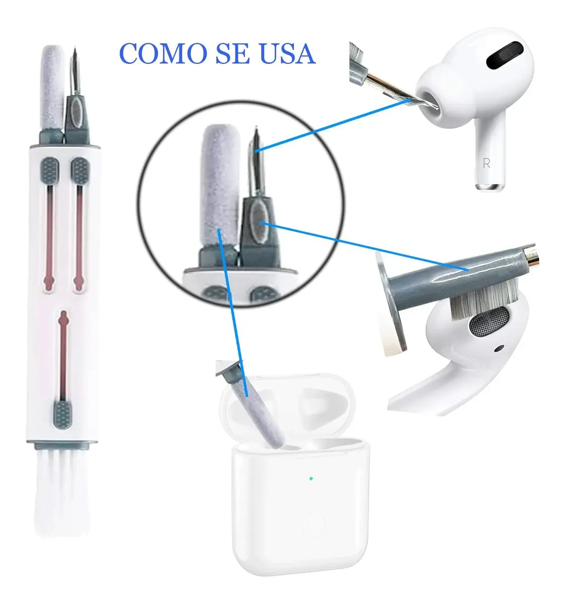 Limpia Auricular Teclado Celular Lapiz Limpiador Multiuso