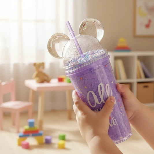 Vaso Tapa Mikey Con Gel 450ml