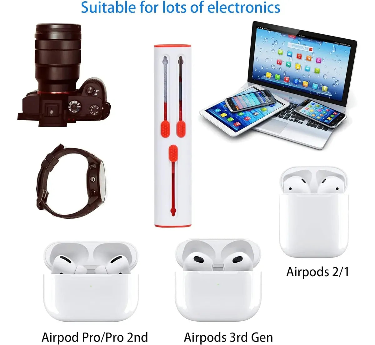 Limpia Auricular Teclado Celular Lapiz Limpiador Multiuso