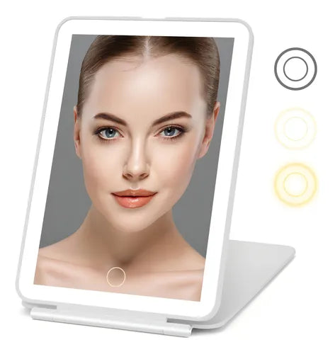 Espejo De Viaje con led Recargable Usb