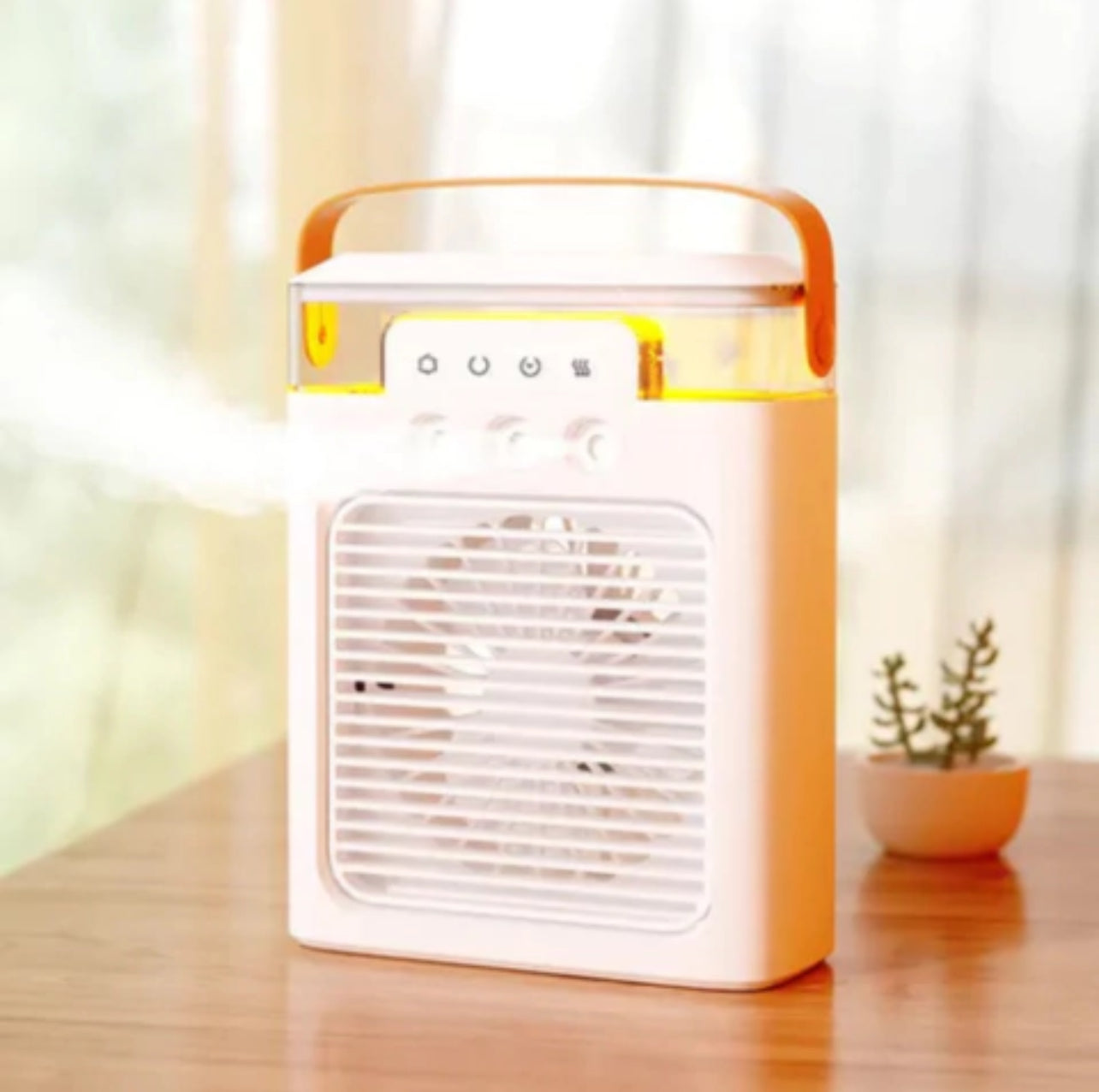 Ventilador portatil con  humificador y luces nocturnas