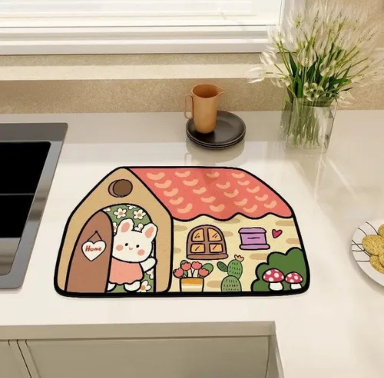 Alfombra de baño conejo