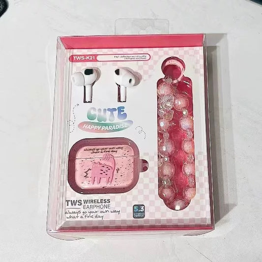 Auriculares Inalámbricos +Protector+Pulsera