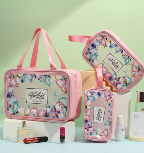 SET x3 PCS NECESER WASH BAG MARIPOSA