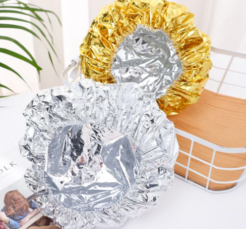 Pack x12u Gorro De Aluminio Termico Para Tratamientos De Peluquería