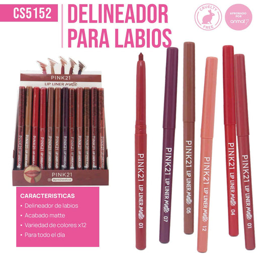 CAJA X 72U DELINADOR PARA LABIOS PINK21 CS5152