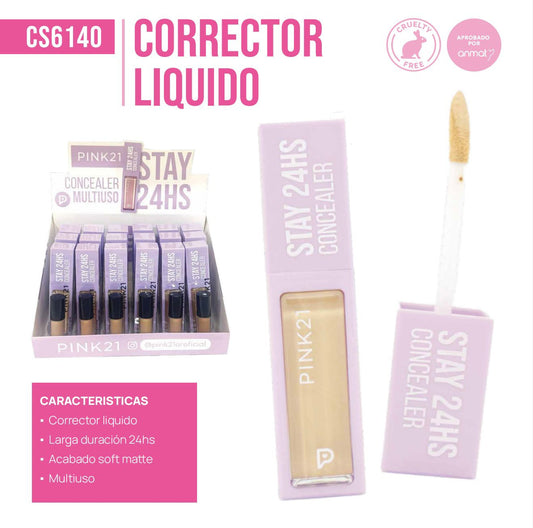 CAJA X 24U CORRECTOR LIQUIDO PINK21 CS6140