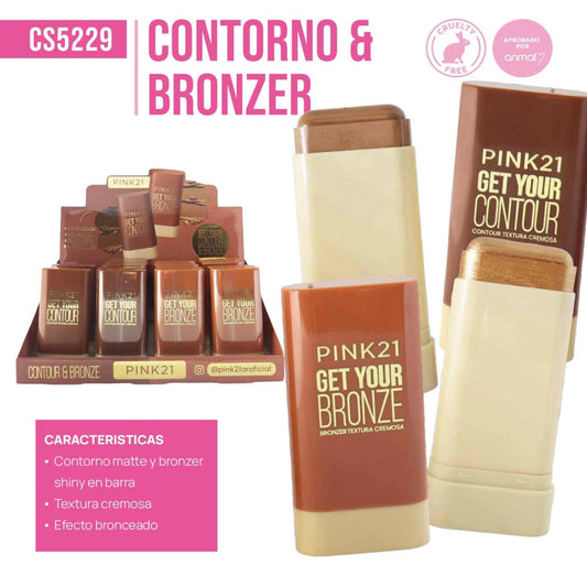 CONTORNO&BRONZER PINK21