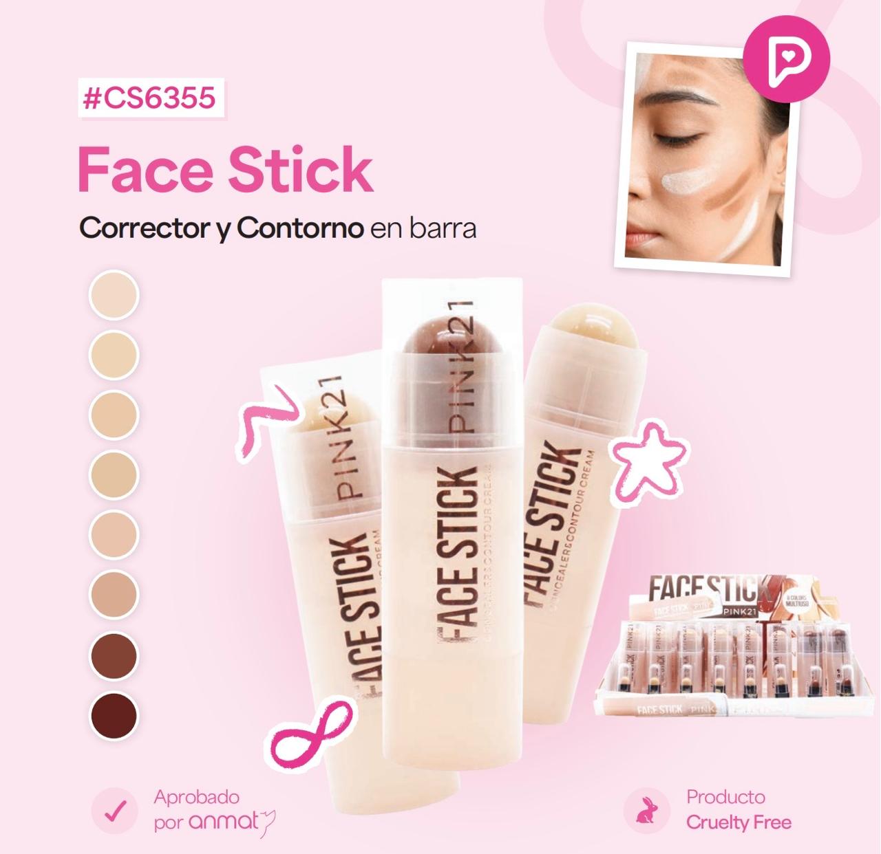 CORRECTOR & CONTORNO EN BARRA PINK21