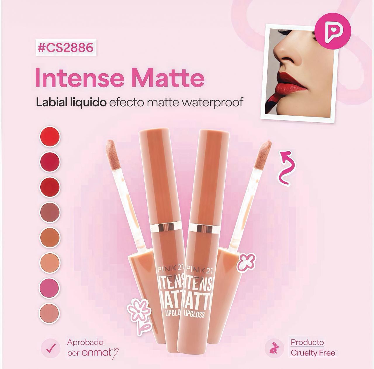 Labial líquido efecto matte waterproof Pink21