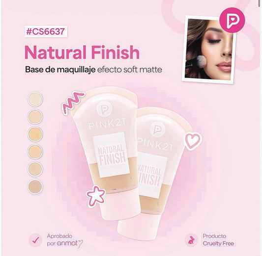 Base de maquillaje efecto soft matte Pink 21