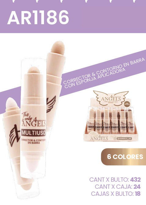 CONTORNO EN BARRA + CORRECTOR EN BARRA 4 ANGELS