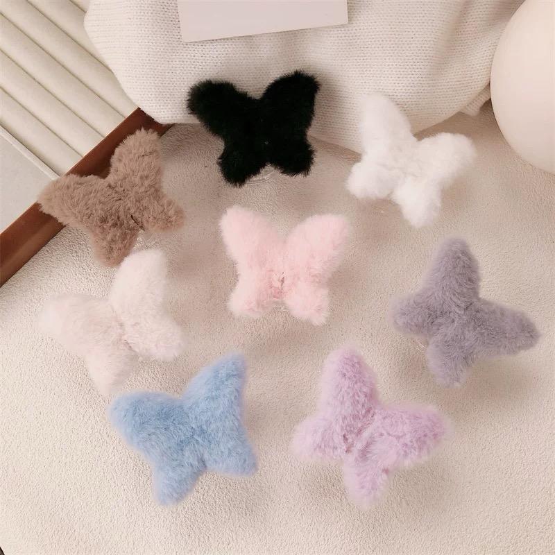 Broche mariposa peluche x12u
