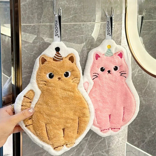 Toalla de Mano Gatito Cumpleaños