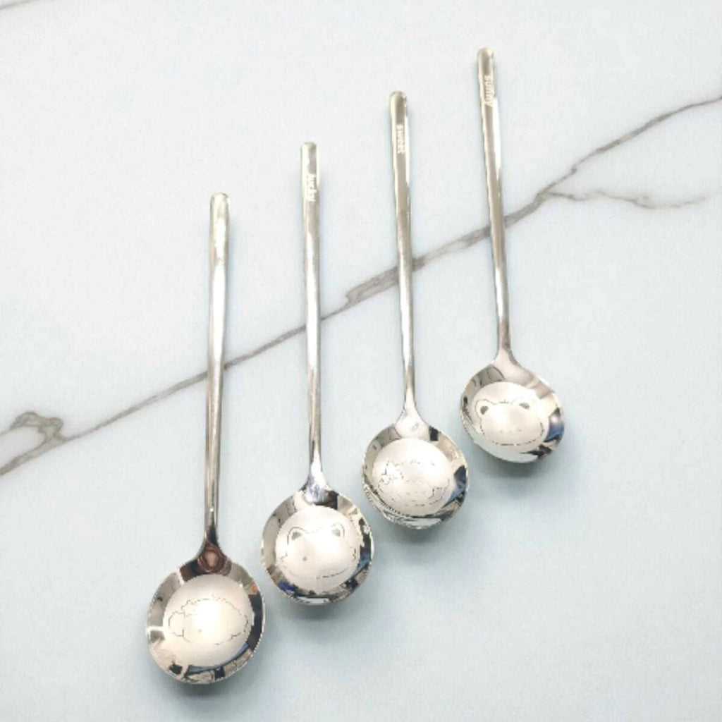 Cuchara Dibujo Animales x4Pcs