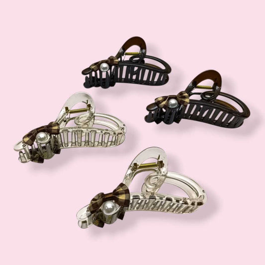 Pack Broche de Pelo Forma Corazon con Perla x12pcs