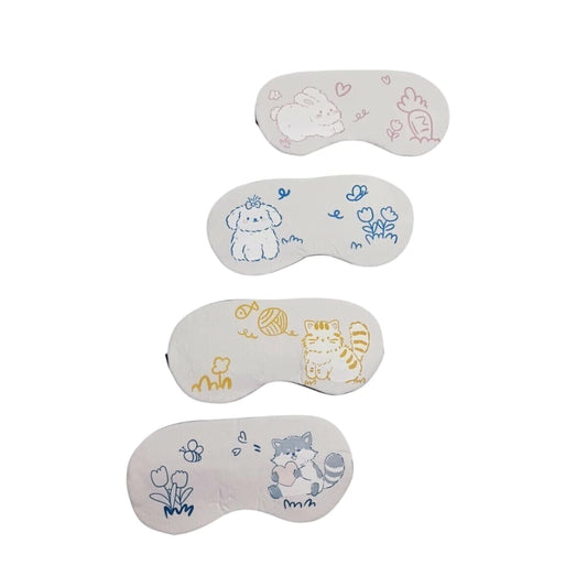 Antifaz de Gel Blanco Animales