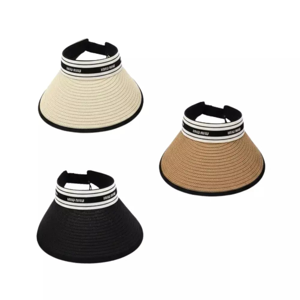 Visera de Verano con Borde Blanco y Negro