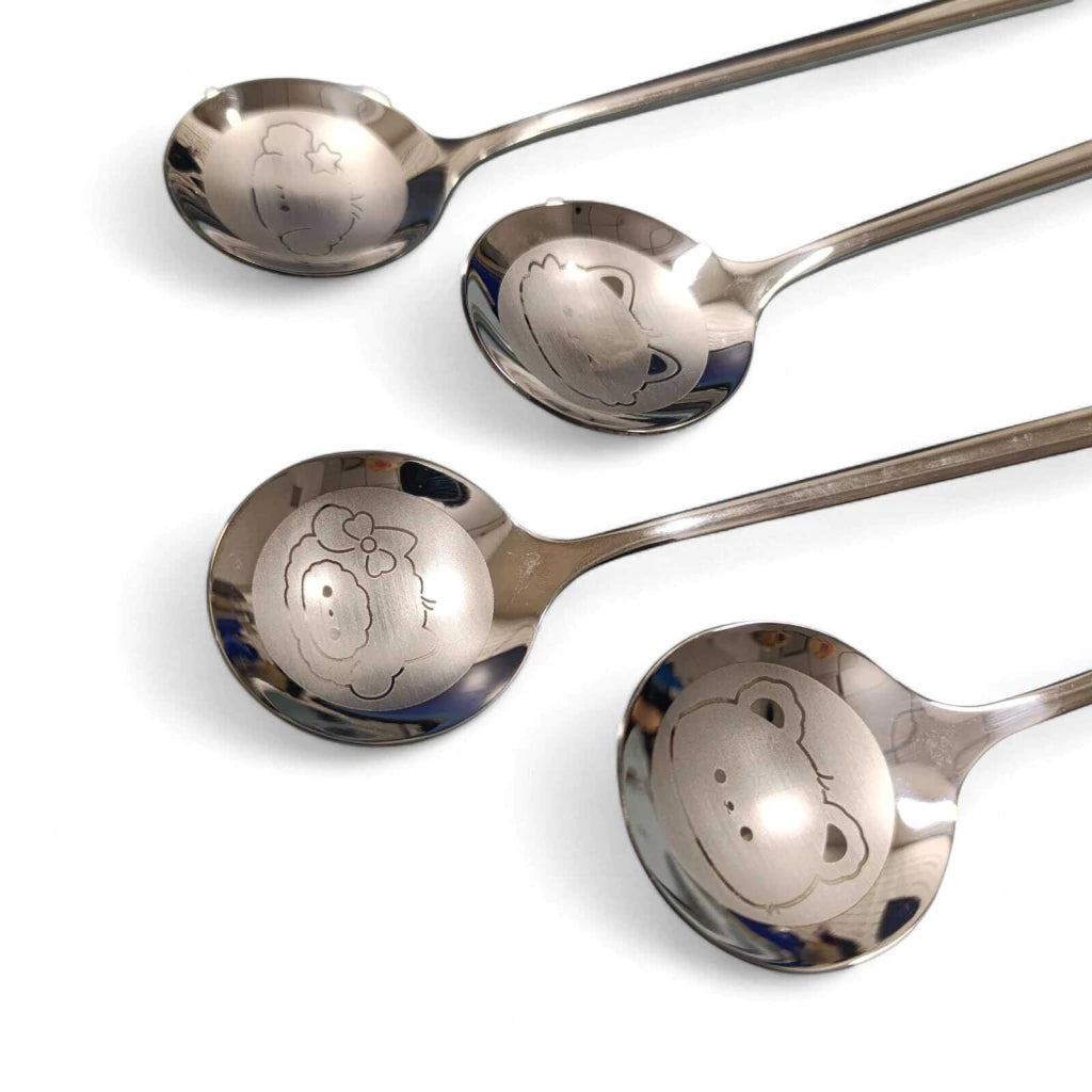 Cuchara Dibujo Animales x4Pcs