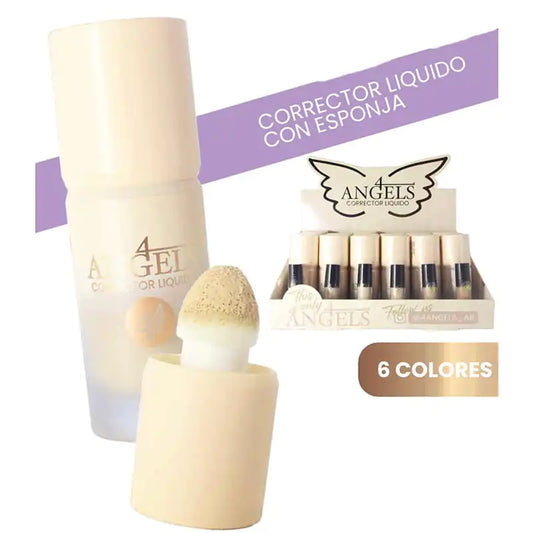 Corrector Liquido Con Aplicador Bloom 4 Angels