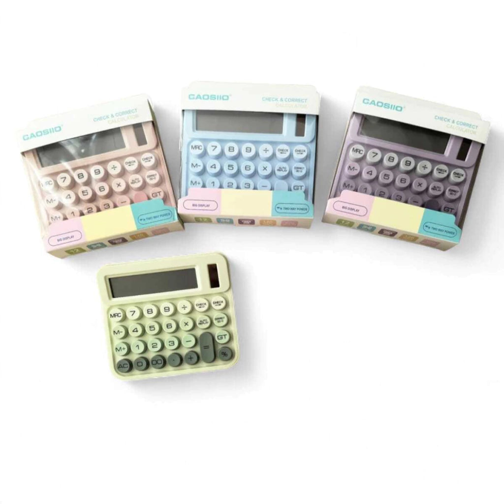 Calculadora Solar Color Pastel GAOSIIO