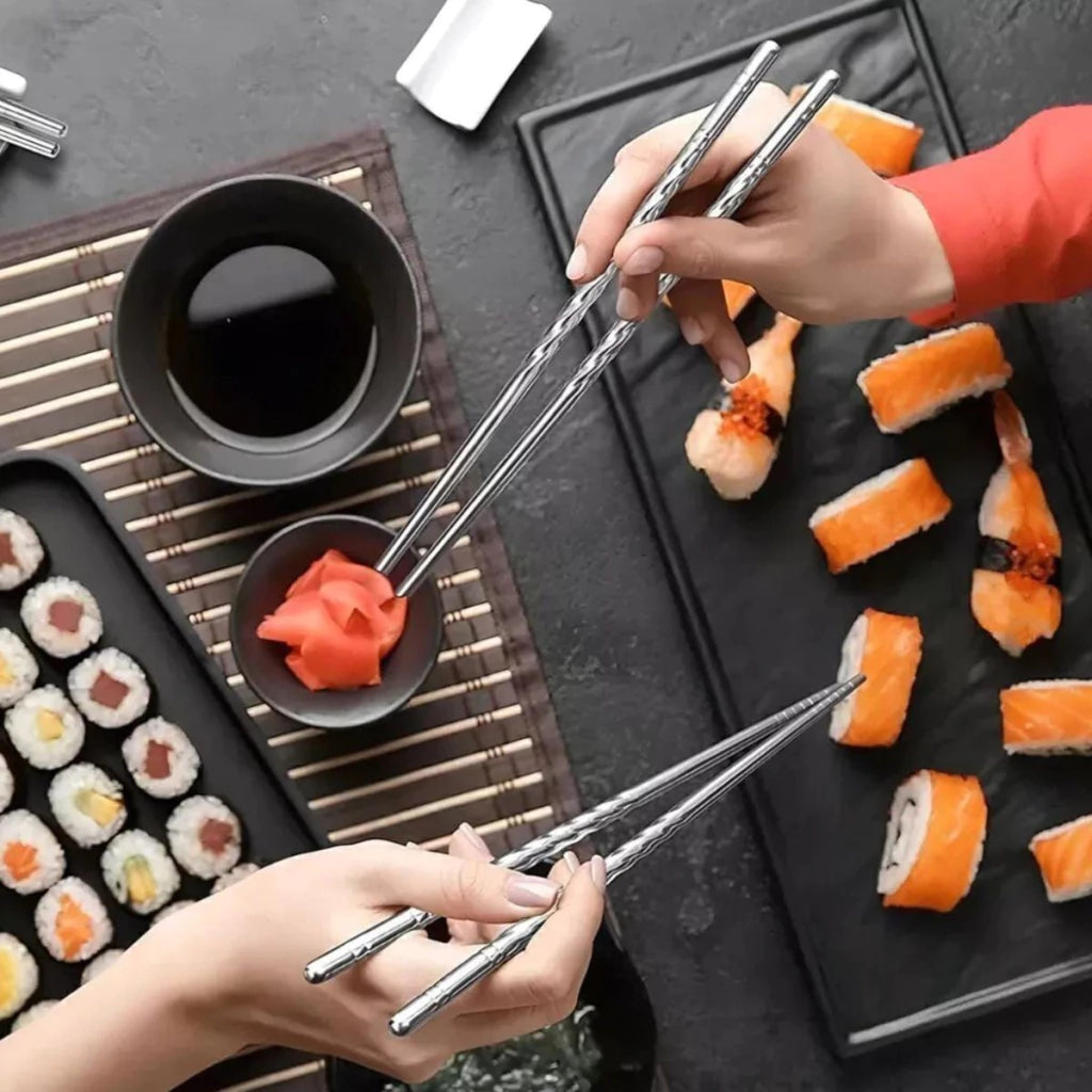 Palitos Chinos 5Pares con Relieve