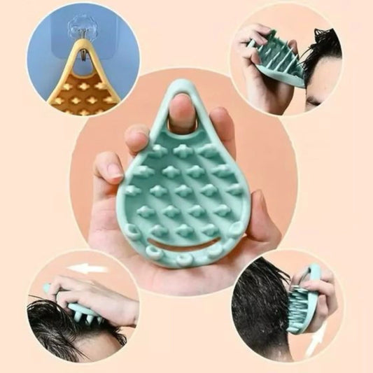 Cepillo para cabello masajeador forma de gota colgante