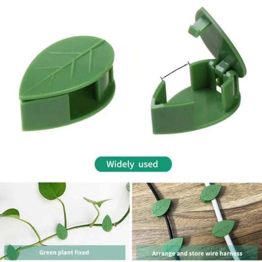 Pack Organizador de cables diseño hoja x10u