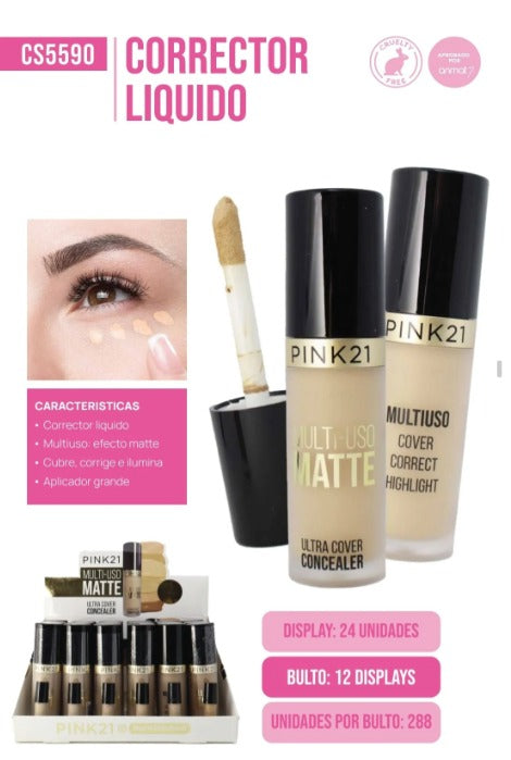 CORRECTOR LÍQUIDO PINK21