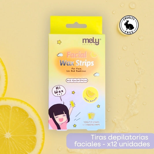 Tiras Depiladoras Faciales x12pcs Mely Limon