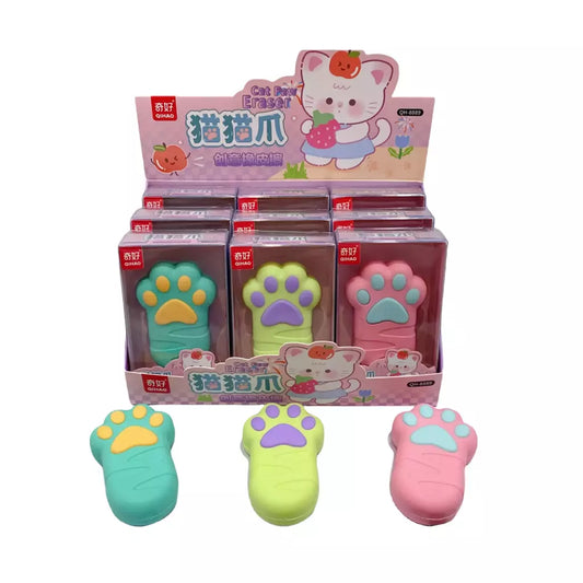 Goma Borrador Pata de gato x caja 12u