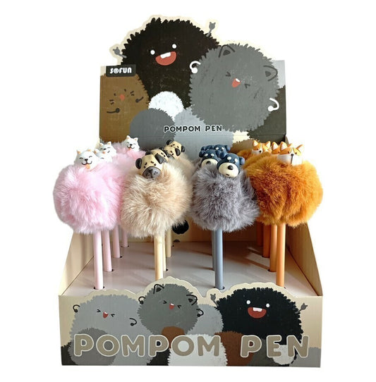 Boligrafo Pompón Perritos