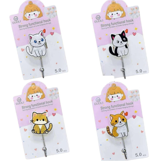 Gancho Adhesivo Forma Gato 5Kg