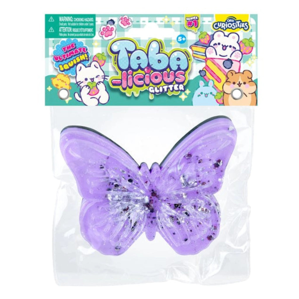 Squishy Mariposa con Glitter Hello Cat