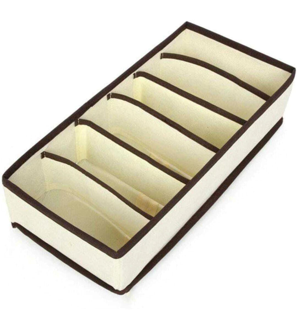 Cajon Organizador de Tela 6 DIVISION 32x16x10cm