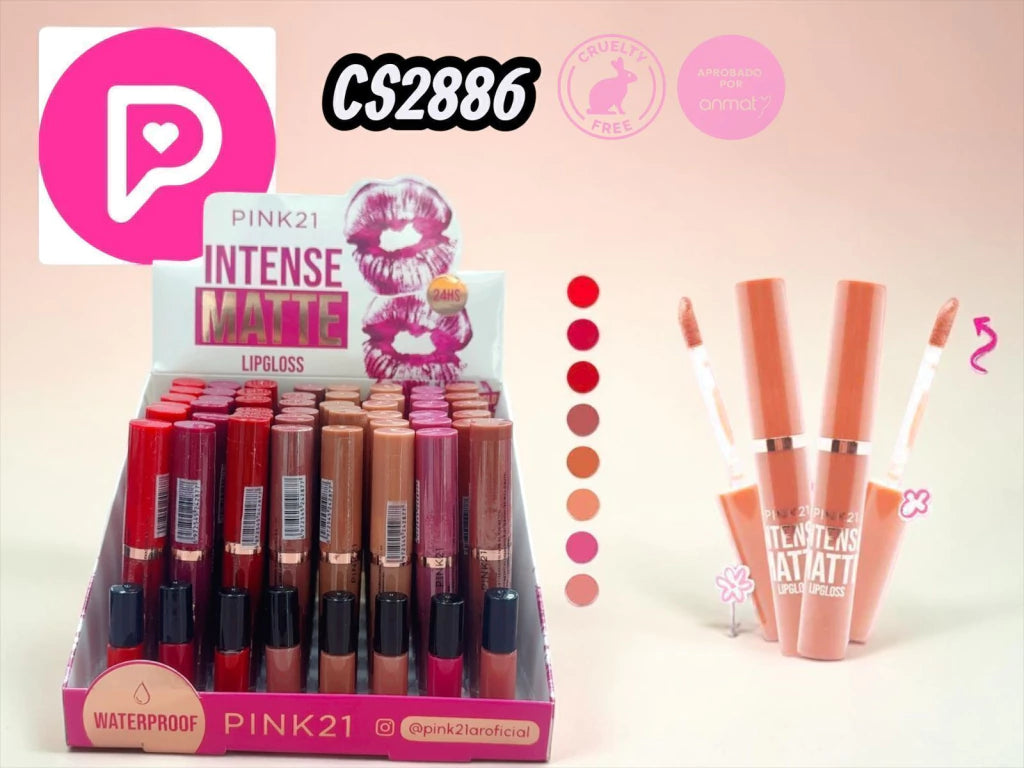 Labial líquido efecto matte waterproof Pink21
