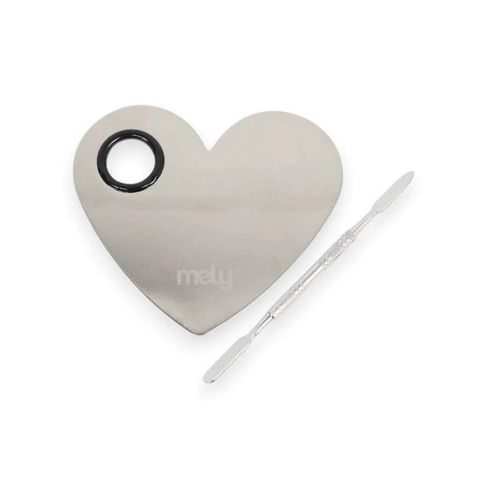 Paleta Mezcladora Forma Corazon con Espatula