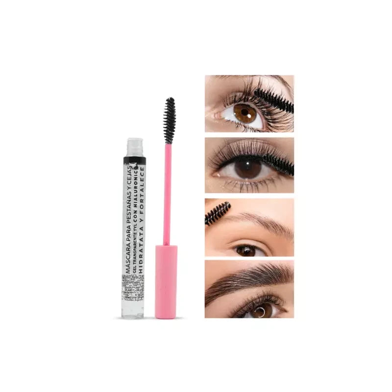 MASCARA GEL TRANSPARENTE PARA PESTAÑAS Y CEJAS Rosa - Con Hialuronico