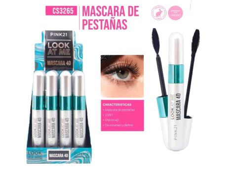MASCARA DE PESTAÑAS 4D PINK21
