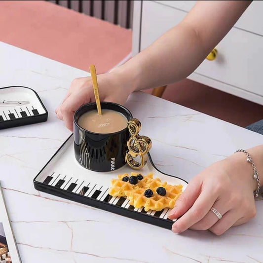 Taza de Ceramica Plato Piano
