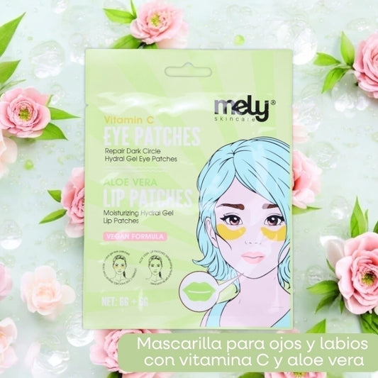 Mascarilla Para Contorno de Ojos y Labios con Vit. C y Aloe Vera