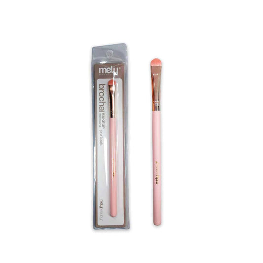 Brocha Plana para Ojos Rosa Mely