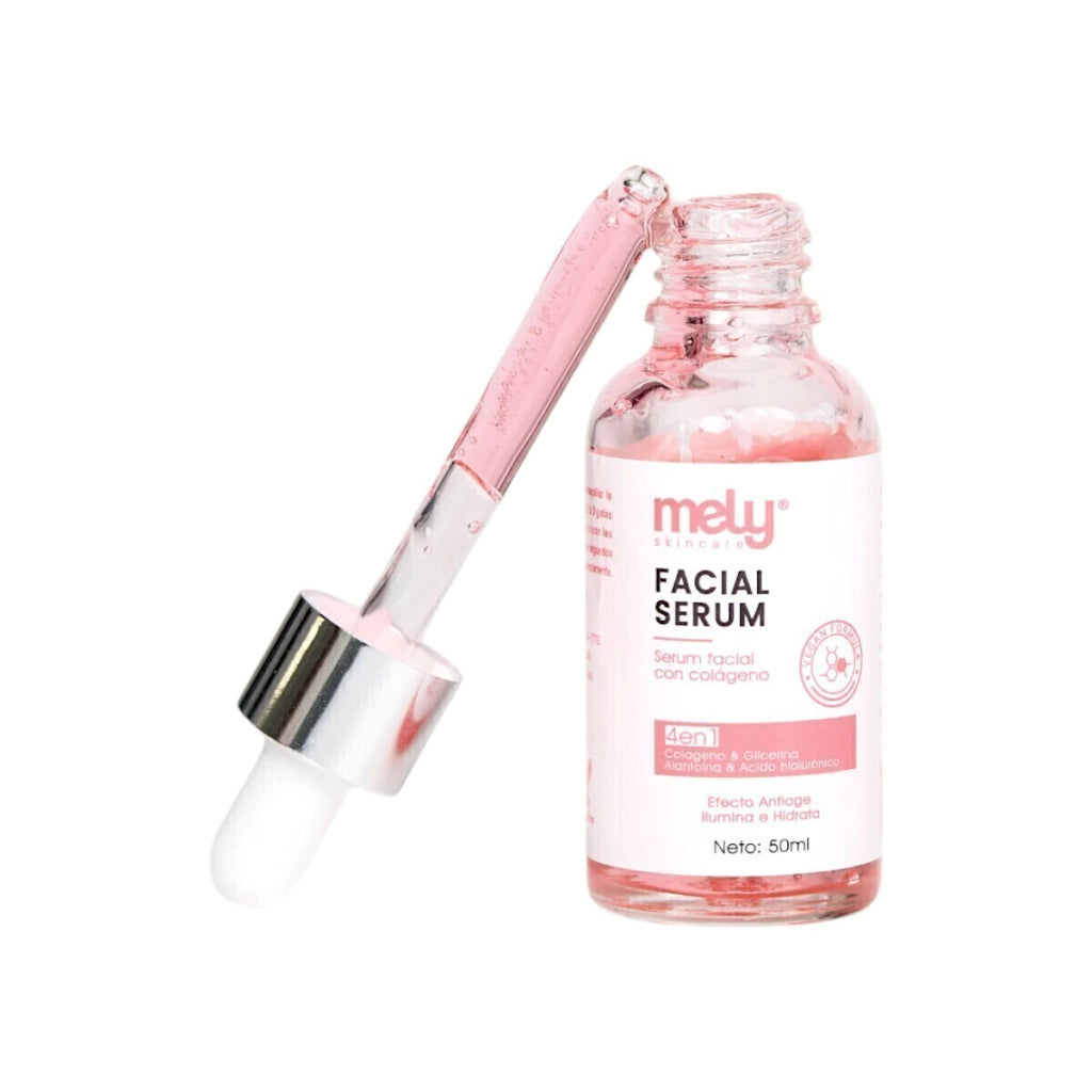 SERUM FACIAL 4 EN 1 COLÁGENO, GLICERINA, ÁCIDO HIALURÓNICO Y ALANTÓINA