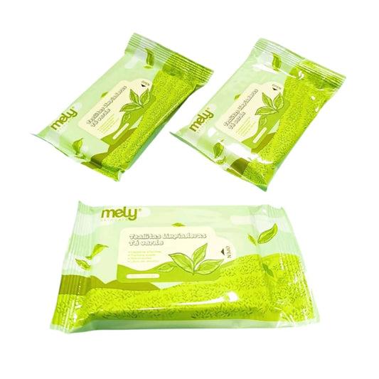Toallitas Limpiadoras de Te Verde Mely
