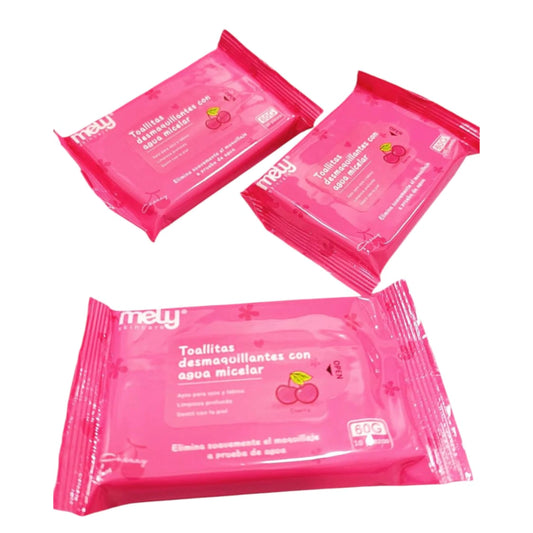 Toallitas Desmaquillantes con Agua Micelar Cherry MELY